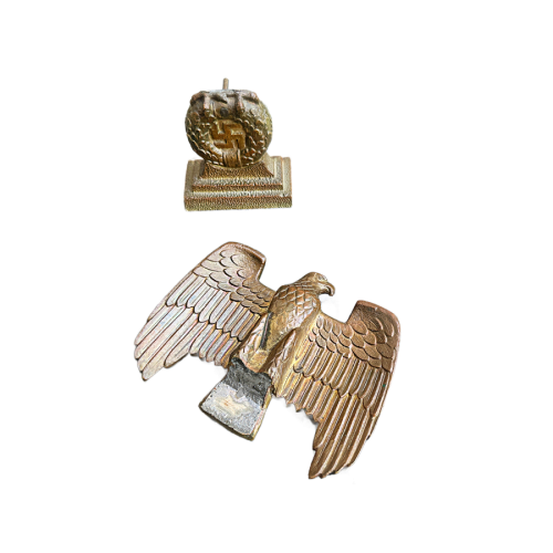 WW2 German Third Reich Bronze Eagle From Dachau Concentration Camp In 1945 - Image 5