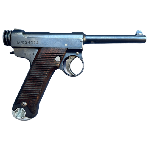 WW2 Imperial Japanese Army Type 14 Nambu 8mm Pistol With Holster Rig (Original) - Image 3