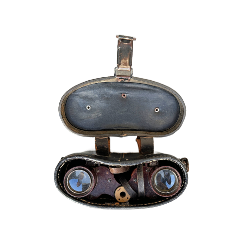 WW2 German RARE Wehrmacht Dienstglas 6x30 Bakelite Binoculars with Rigid Leather Carrying Case (Original) - Image 5