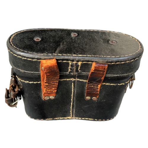 WW2 German RARE Wehrmacht Dienstglas 6x30 Bakelite Binoculars with Rigid Leather Carrying Case (Original) - Image 8