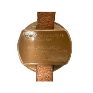 Alternative view of WW2 US Army Paratrooper Wrist Arm Bakelite Liquid Filled Compass by Superior Magneto Co. (Original)